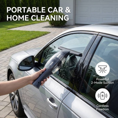 Window Cleaning Kit — Vacuum Squeegee, Spray Bottle & Telescopic Pole