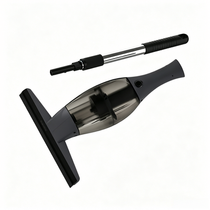 Window Cleaning Kit — Vacuum Squeegee, Spray Bottle & Telescopic Pole