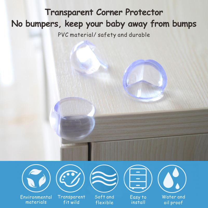 Invisible Corner Guards for Furniture – Clear Baby Proof Bumpers for Tables, Desks & Countertops