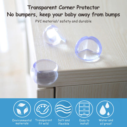 Invisible Corner Guards for Furniture – Clear Baby Proof Bumpers for Tables, Desks & Countertops