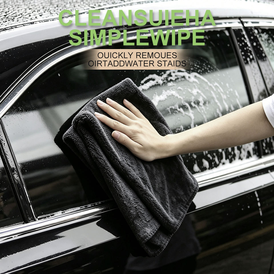Microfiber Car Drying Towel – 1400 GSM Twisted Loop, Dries an Entire Car Without Wringing