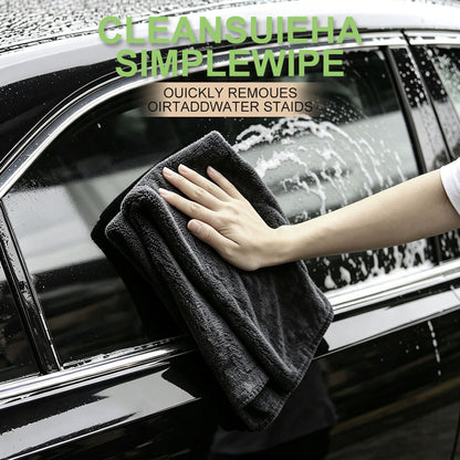 Microfiber Car Drying Towel – 1400 GSM Twisted Loop, Dries an Entire Car Without Wringing