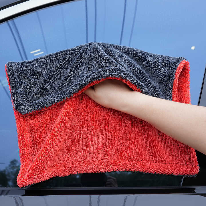 Microfiber Car Drying Towel – 1400 GSM Twisted Loop, Dries an Entire Car Without Wringing