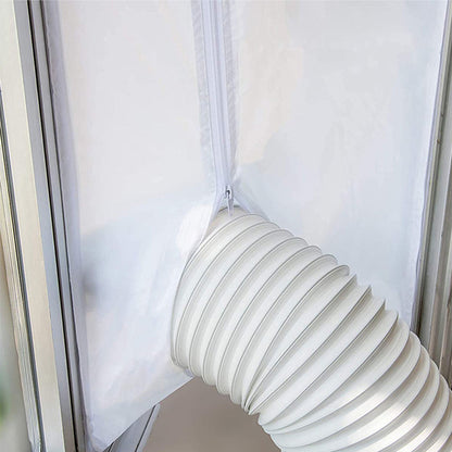 Window Seal for Portable Air Conditioners — Universal Hot Air Stop with Zipper