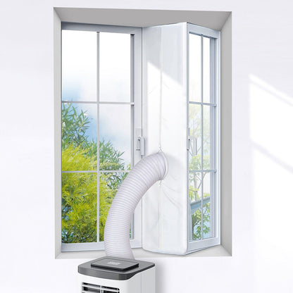 Window Seal for Portable Air Conditioners — Universal Hot Air Stop with Zipper