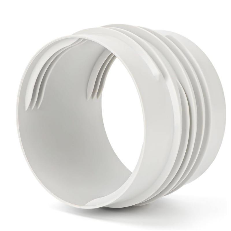 Universal Exhaust Hose Connector — Dual-Diameter 5.1" / 5.9", Leak-Resistant ABS