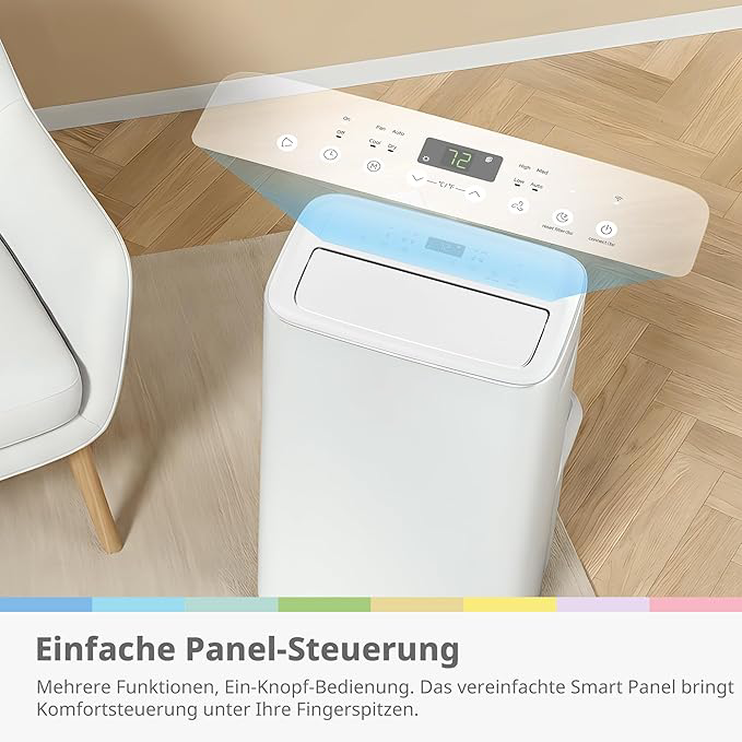 — 4-in-1 Portable Air Conditioner, 12,000 BTU | Cool, Heat, Dehumidify, Fan
