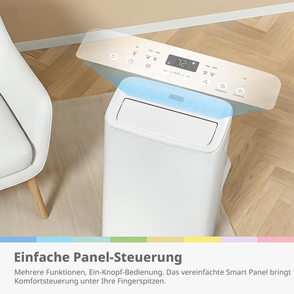 — 4-in-1 Portable Air Conditioner, 12,000 BTU | Cool, Heat, Dehumidify, Fan
