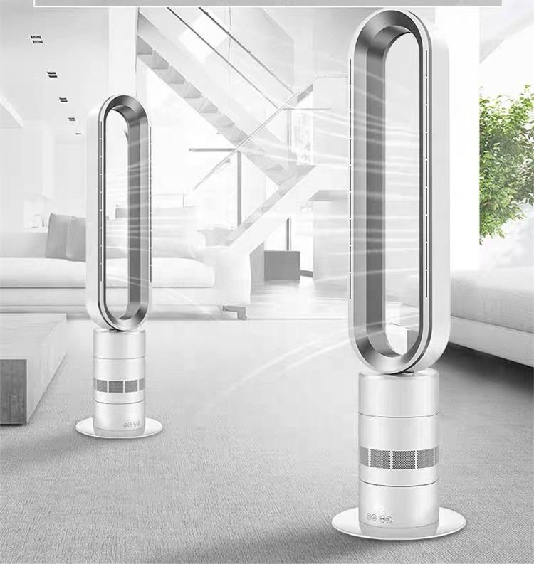 Bladeless Tower Fan — 39" DC Fan with Remote, 10 Speeds & 120° Oscillation