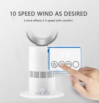 Bladeless Tower Fan — 39" DC Fan with Remote, 10 Speeds & 120° Oscillation