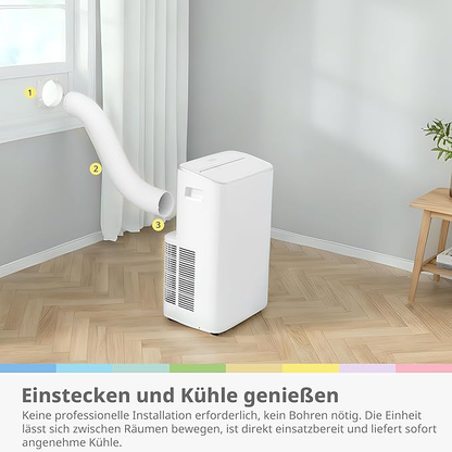— 4-in-1 Portable Air Conditioner, 12,000 BTU | Cool, Heat, Dehumidify, Fan