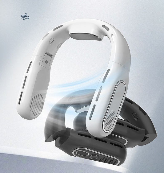 Bladeless Neck Fan — Hands-Free Wearable Fan with 3 Speeds, Rechargeable