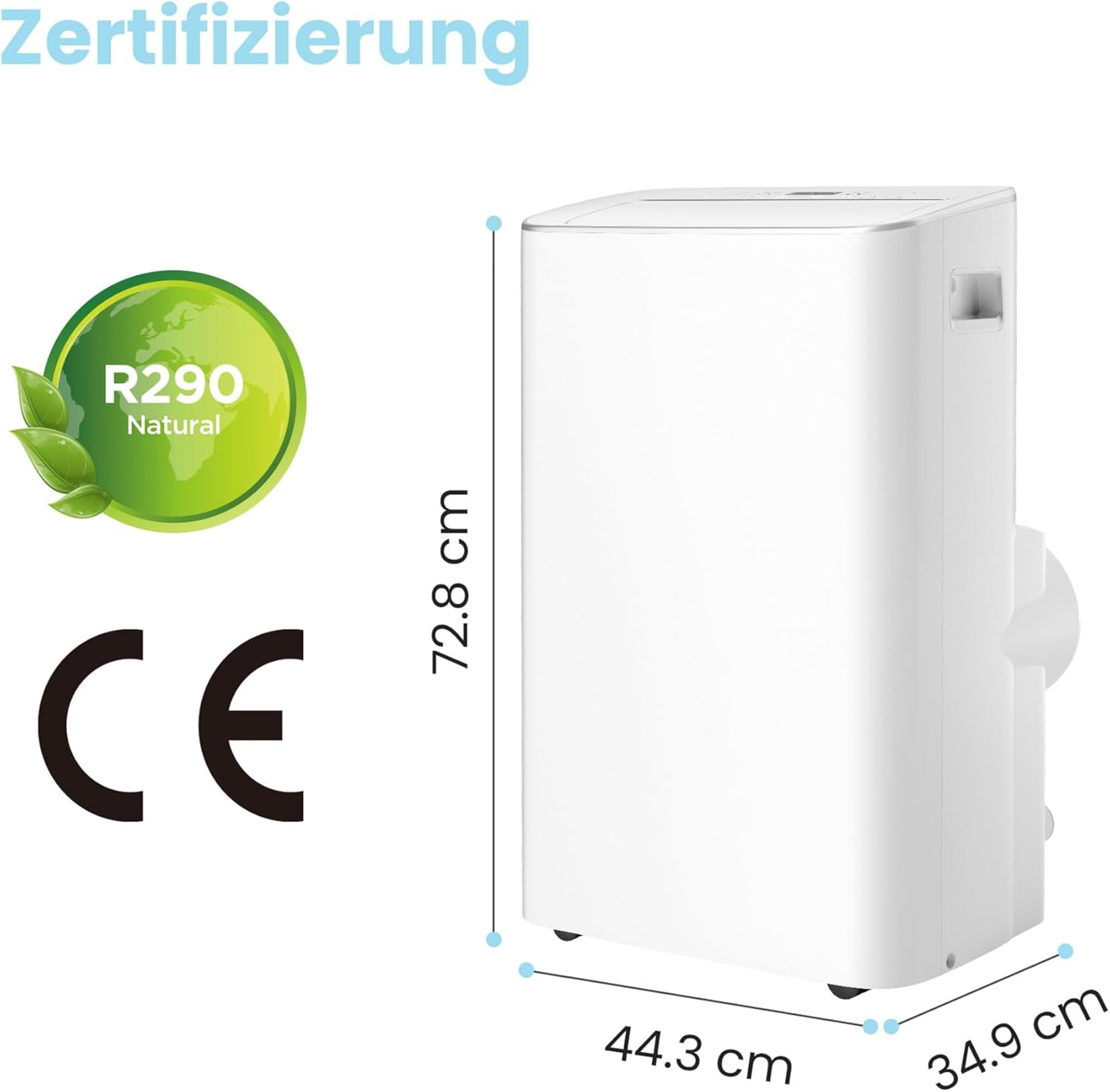 — 4-in-1 Portable Air Conditioner, 12,000 BTU | Cool, Heat, Dehumidify, Fan