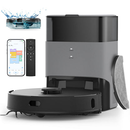 Self-Emptying Robot Vacuum — Vacuums, Sweeps & Mops, Room Mapping, App & Voice Control